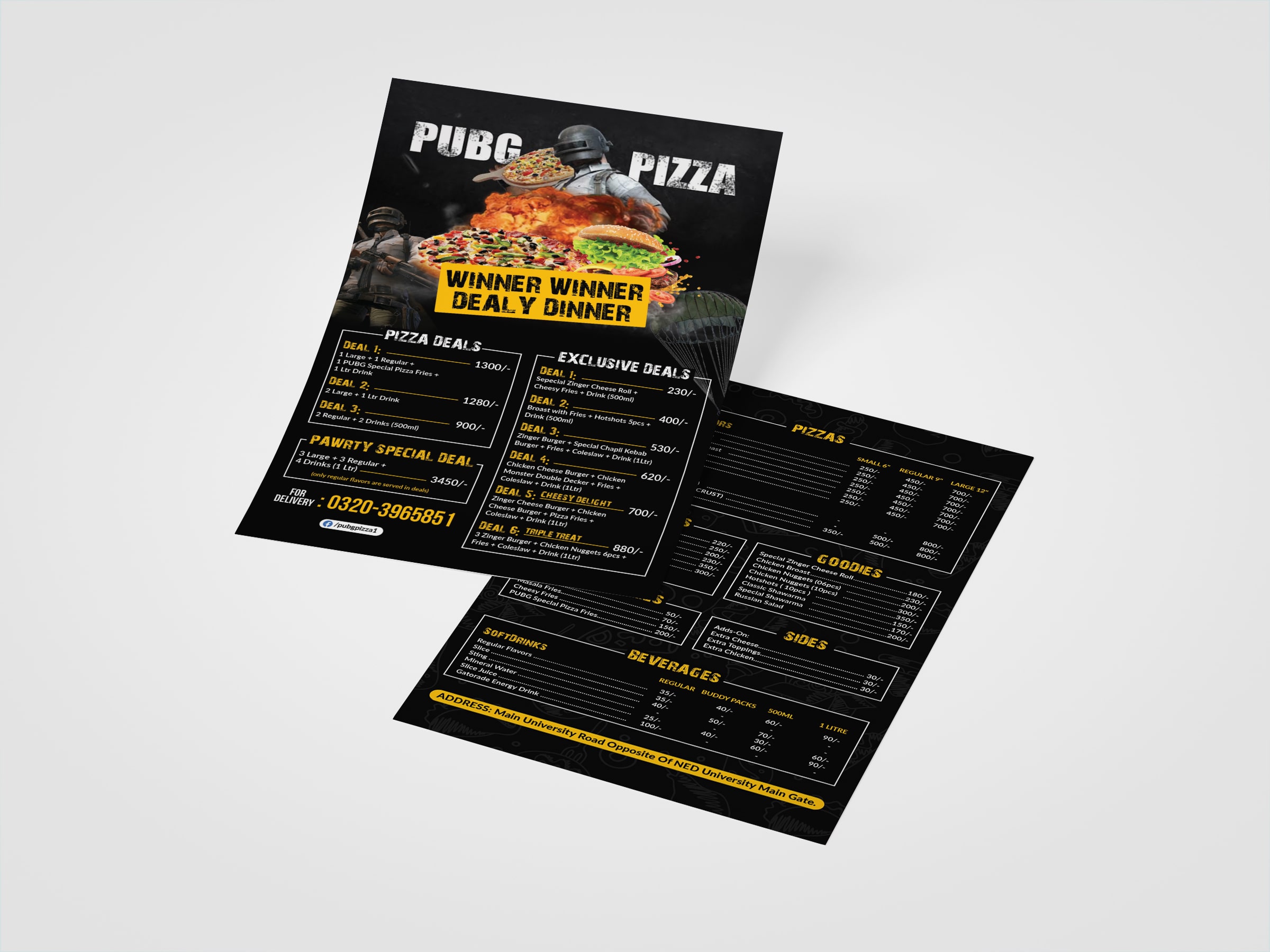 Modern double vertical flyer design sample in Alabama ,Al